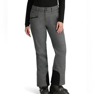 Obermeyer Malta Ski Snowboarding Gray Thermore Insulated Pants Wm’s Sz 12 Short